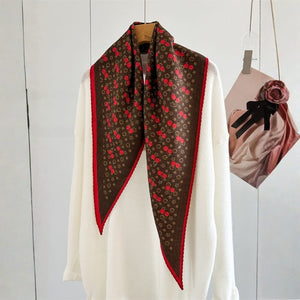 MaraSilk Pure Mulberry Silk-Wool Scarf - Diamond MS906