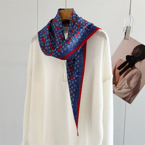 MaraSilk Pure Mulberry Silk-Wool Scarf - Diamond MS906
