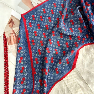 MaraSilk Pure Mulberry Silk-Wool Scarf - Diamond MS906