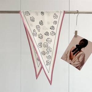 MaraSilk Pure Mulberry Silk-Wool Scarf - Diamond MS915