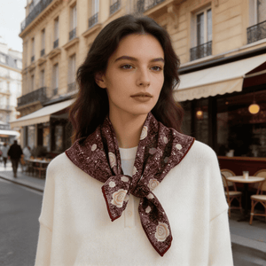 MaraSilk Pure Mulberry Silk-Wool Scarf - Square MS913