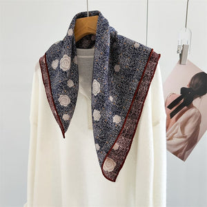 MaraSilk Pure Mulberry Silk-Wool Scarf - Square MS913
