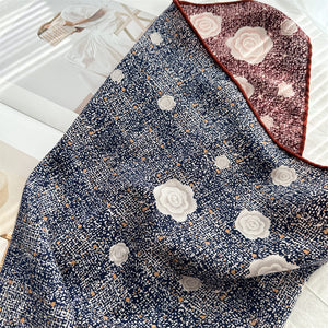 MaraSilk Pure Mulberry Silk-Wool Scarf - Square MS913