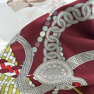 MaraSilk Pure Mulberry Silk-Wool Scarf - Square MS907