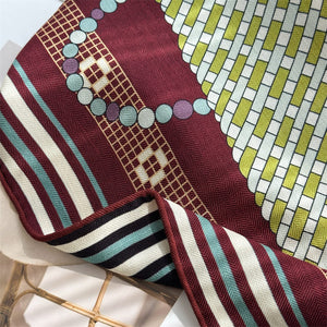 MaraSilk Pure Mulberry Silk-Wool Scarf - Square MS907