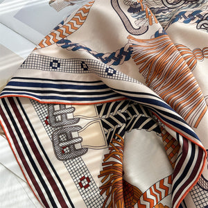 MaraSilk Pure Mulberry Silk-Wool Scarf - Square MS907