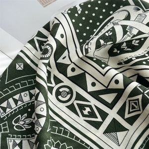 MaraSilk Pure Mulberry Silk-Wool Scarf - Square MS909