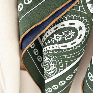 MaraSilk Pure Mulberry Silk-Wool Scarf - Square MS909