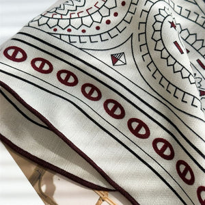 MaraSilk Pure Mulberry Silk-Wool Scarf - Square MS909