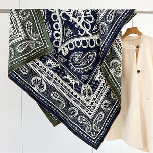 MaraSilk Pure Mulberry Silk-Wool Scarf - Square MS909