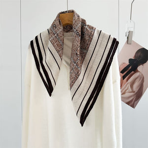 MaraSilk Pure Mulberry Silk-Wool Scarf - Square MS910