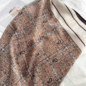 MaraSilk Pure Mulberry Silk-Wool Scarf - Square MS910