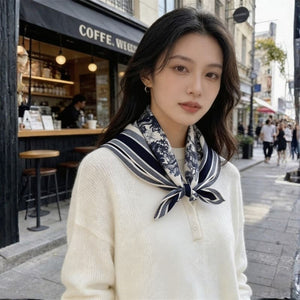 MaraSilk Pure Mulberry Silk-Wool Scarf - Square MS911