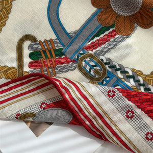 MaraSilk Pure Mulberry Silk-Wool Scarf - Square MS912