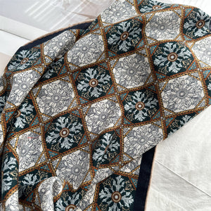 MaraSilk Pure Mulberry Silk-Wool Scarf - Square MS917