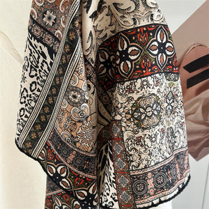 MaraSilk Pure Mulberry Silk-Wool Scarf - Square MS917