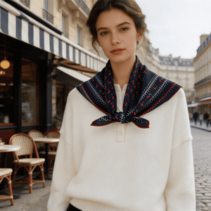 MaraSilk Pure Mulberry Silk-Wool Scarf - Square MS918
