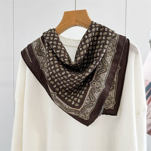 MaraSilk Pure Mulberry Silk-Wool Scarf - Square MS921
