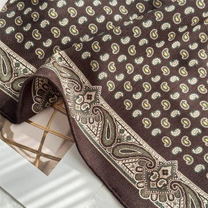 MaraSilk Pure Mulberry Silk-Wool Scarf - Square MS921