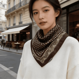 MaraSilk Pure Mulberry Silk-Wool Scarf - Square MS921