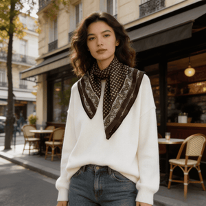 MaraSilk Pure Mulberry Silk-Wool Scarf - Square MS921