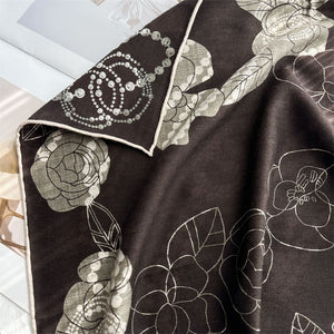 MaraSilk Pure Mulberry Silk-Wool Scarf - Square MS921