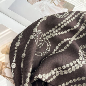 MaraSilk Pure Mulberry Silk-Wool Scarf - Square MS921