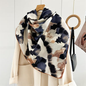 MaraSilk Pure Mulberry Silk-Wool Scarf - Square MS923