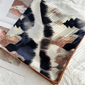 MaraSilk Pure Mulberry Silk-Wool Scarf - Square MS923