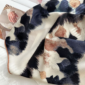 MaraSilk Pure Mulberry Silk-Wool Scarf - Square MS923