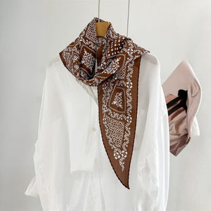 MaraSilk Pure Mulberry Silk Scarf - Diamond Crepe de Chine MS994