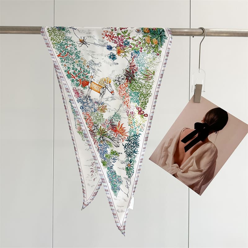 MaraSilk Pure Mulberry Silk Scarf - Diamond Crepe de Chine MS995