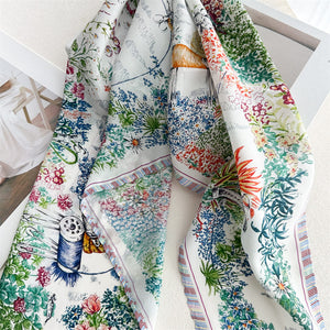 MaraSilk Pure Mulberry Silk Scarf - Diamond Crepe de Chine MS995