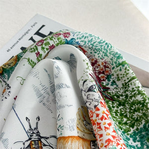 MaraSilk Pure Mulberry Silk Scarf - Diamond Crepe de Chine MS995