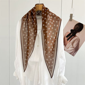 MaraSilk Pure Mulberry Silk Scarf - Diamond Georgette MS1009