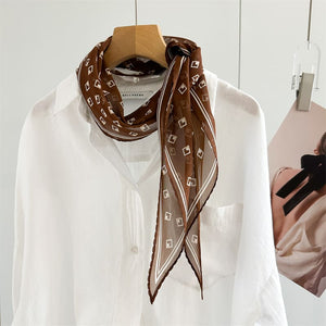 MaraSilk Pure Mulberry Silk Scarf - Diamond Georgette MS1009