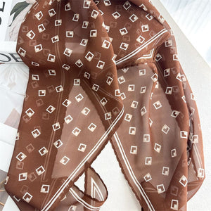MaraSilk Pure Mulberry Silk Scarf - Diamond Georgette MS1009