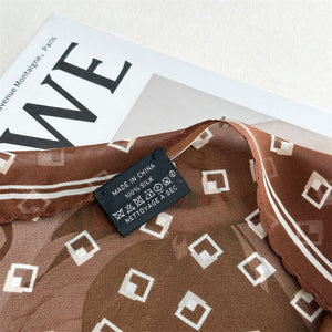 MaraSilk Pure Mulberry Silk Scarf - Diamond Georgette MS1009