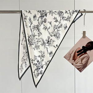 MaraSilk Pure Mulberry Silk Scarf - Diamond Twill MS642 51" x 33" x 33" MS64206