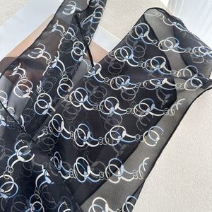 MaraSilk Pure Mulberry Silk Scarf - Oblong Chiffon MS944