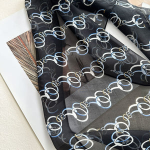 MaraSilk Pure Mulberry Silk Scarf - Oblong Chiffon MS944