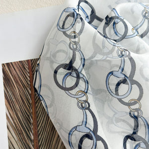 MaraSilk Pure Mulberry Silk Scarf - Oblong Chiffon MS944