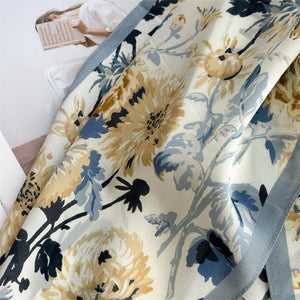 MaraSilk Pure Mulberry Silk Scarf - Oblong Crepe de Chine MS1023