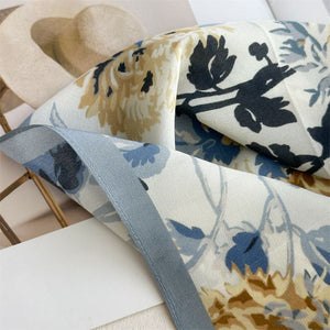 MaraSilk Pure Mulberry Silk Scarf - Oblong Crepe de Chine MS1023