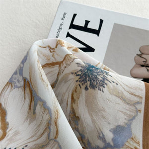MaraSilk Pure Mulberry Silk Scarf - Oblong Crepe de Chine MS973