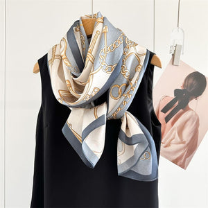 MaraSilk Pure Mulberry Silk Scarf - Oblong Crepe Satin MS1028