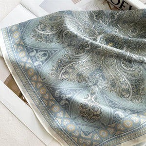 MaraSilk Pure Mulberry Silk Scarf - Oblong Crepe Satin MS1029