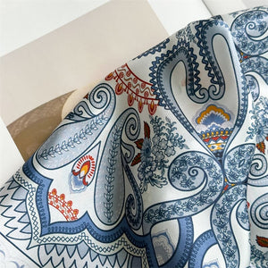 MaraSilk Pure Mulberry Silk Scarf - Oblong Crepe Satin MS1029