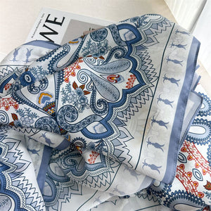 MaraSilk Pure Mulberry Silk Scarf - Oblong Crepe Satin MS1029