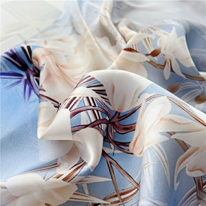 MaraSilk Pure Mulberry Silk Scarf - Oblong Crepe Satin MS602